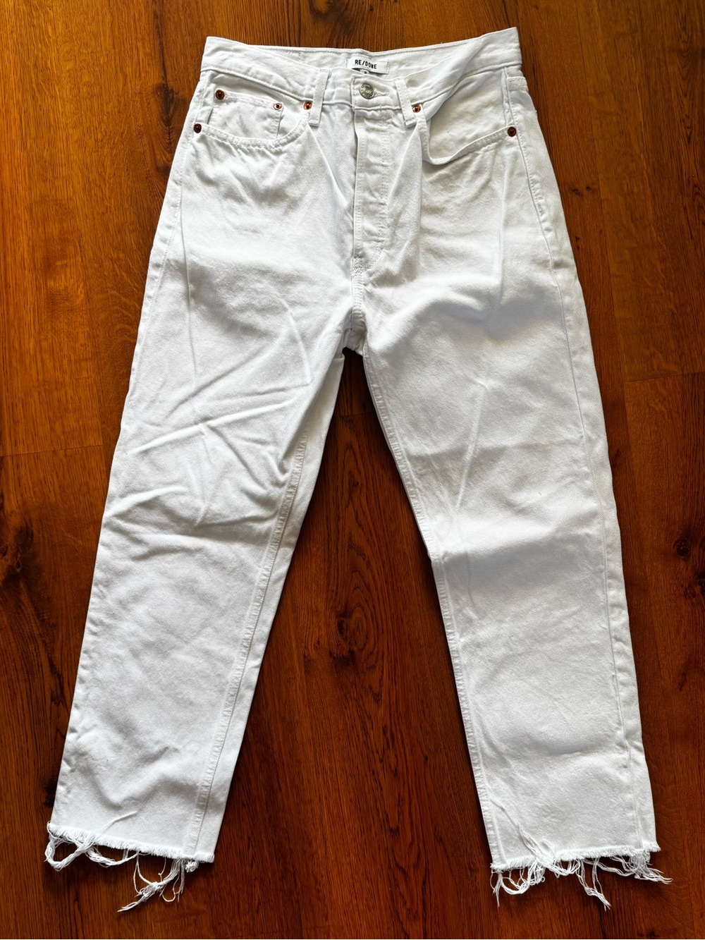 Re/Done High Rise 70s Stove Pipe Jeans